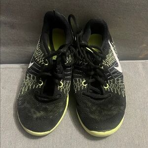Nike Black and Neon Green Athletic Shoes